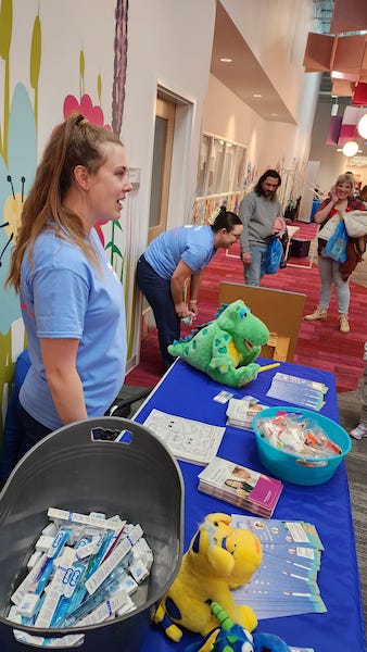 See our 2023 Early Learning Resource Fair Pictures -talking - dentistry for children