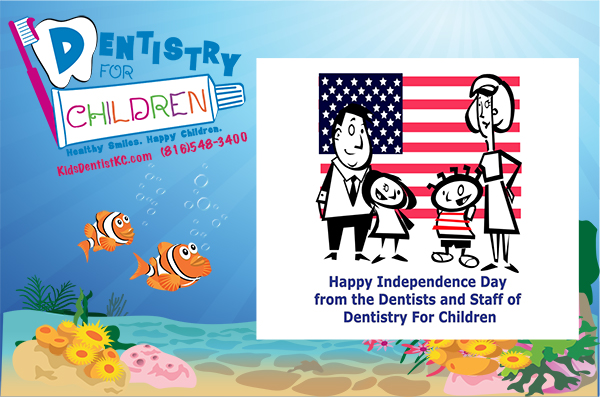 happy independence day! dentistry for children -sm image