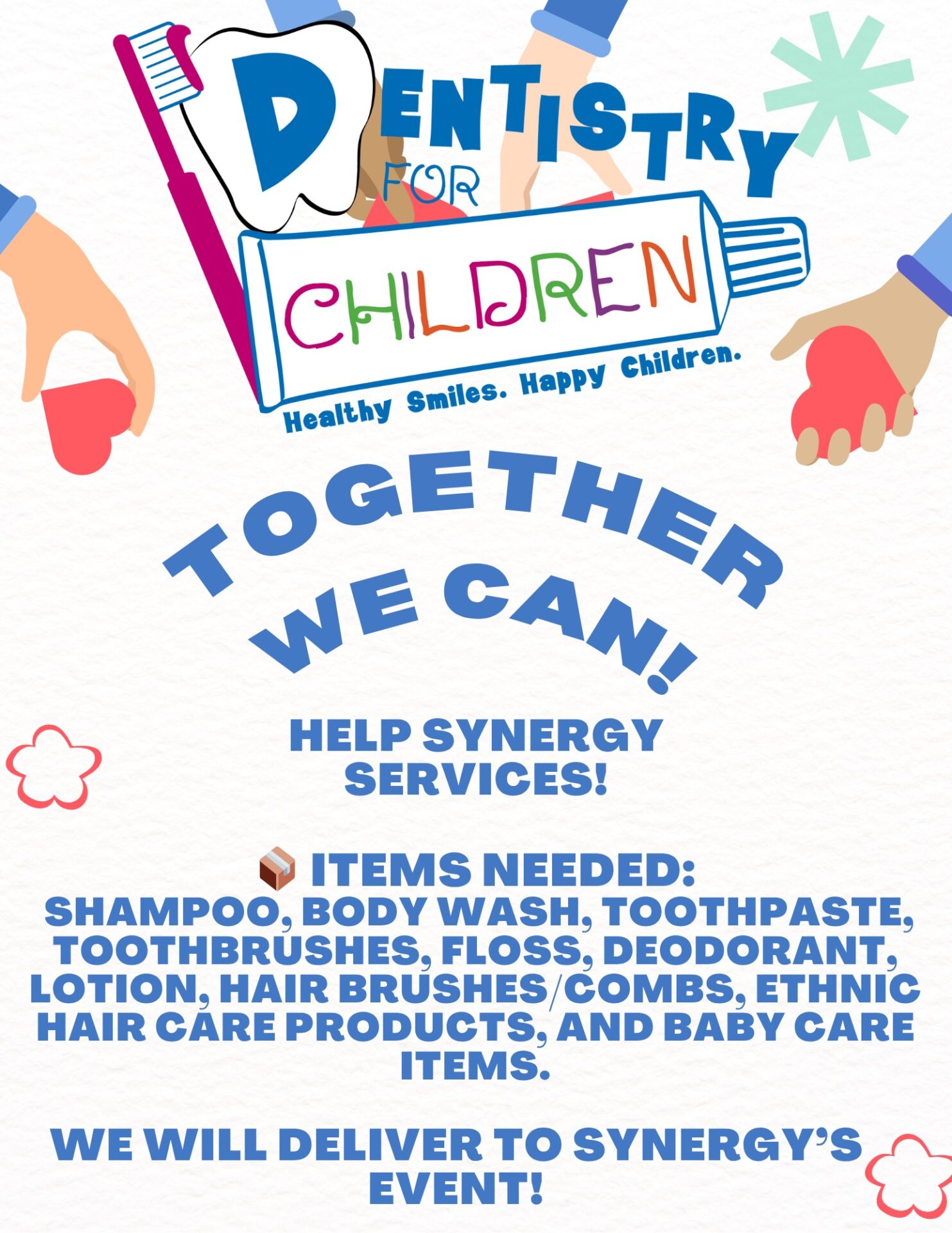help us support synergy services flyer image placement